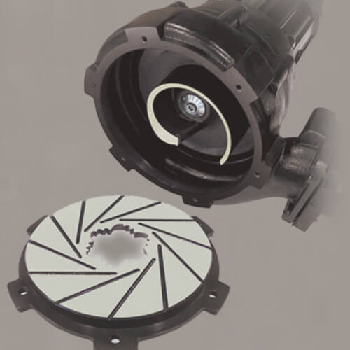 Канализационный насос с режущим механизмом